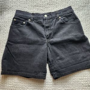 Levi's black jeans shorts